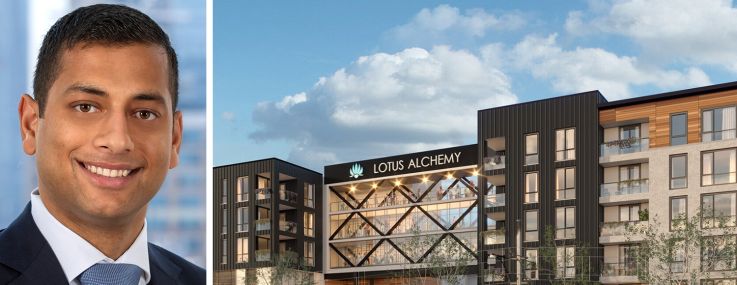 Dwight Capital's Brandon Baksh and the Lotus Alchemy development in Downtown Salt Lake City Utah.