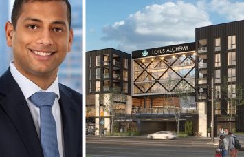 Dwight Capital's Brandon Baksh and the Lotus Alchemy development in Downtown Salt Lake City Utah.