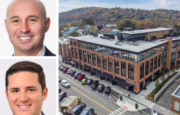 Meridian Capital Group's Brian Flax (top) and John Bianco, and Pleasantville Lofts, Pleasantville, N.Y.