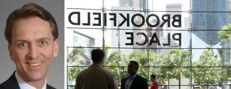 Brookfield Asset Management CEO Bruce Flatt and Brookfield Place.