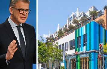 Christian Sewing, CEO of Deutsche Bank, and 1453 3rd Street in Santa Monica, CA.