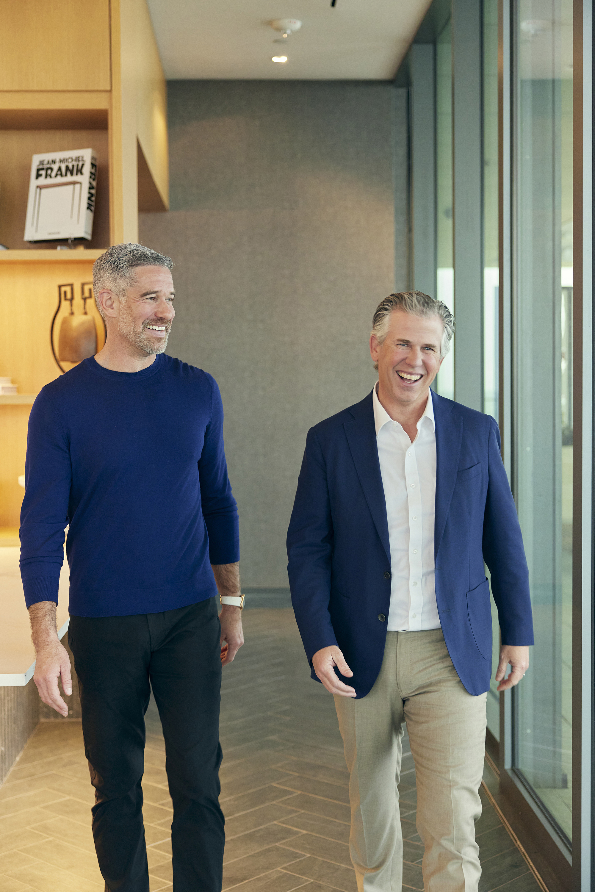 David Binswanger (left) and Clay Duvall of Lincoln Property photographed at their office in Dallas.