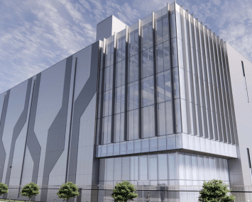 Rendering of Goodman Group's LAX01 Vernon, a 49.5 MW data center project in Vernon, Calif.