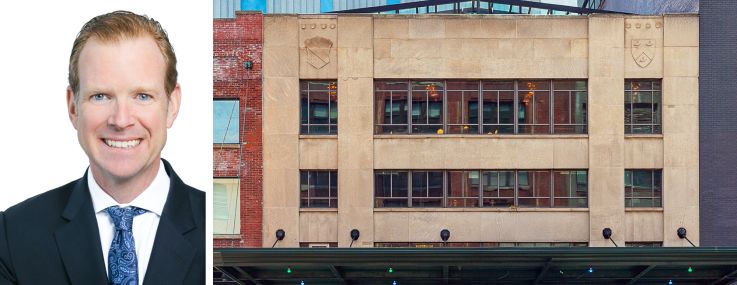 Avison Young's James Nelson and 446 West 14th Street.