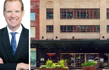 Avison Young's James Nelson and 446 West 14th Street.