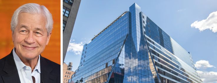 Jamie Dimon, CEO of J.P. Morgan Chase, and 5 Manhattan West.