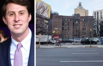 Sherwood Equities' Jonathan Snider and the lot at 460 10th Avenue.
