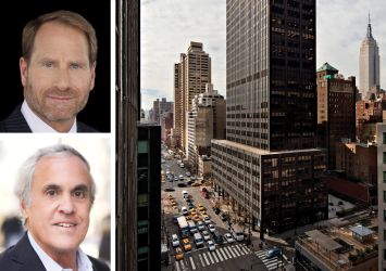 Helmsley Spear's Kent Swig (top) and Jim Emden, and 600 Third Avenue.