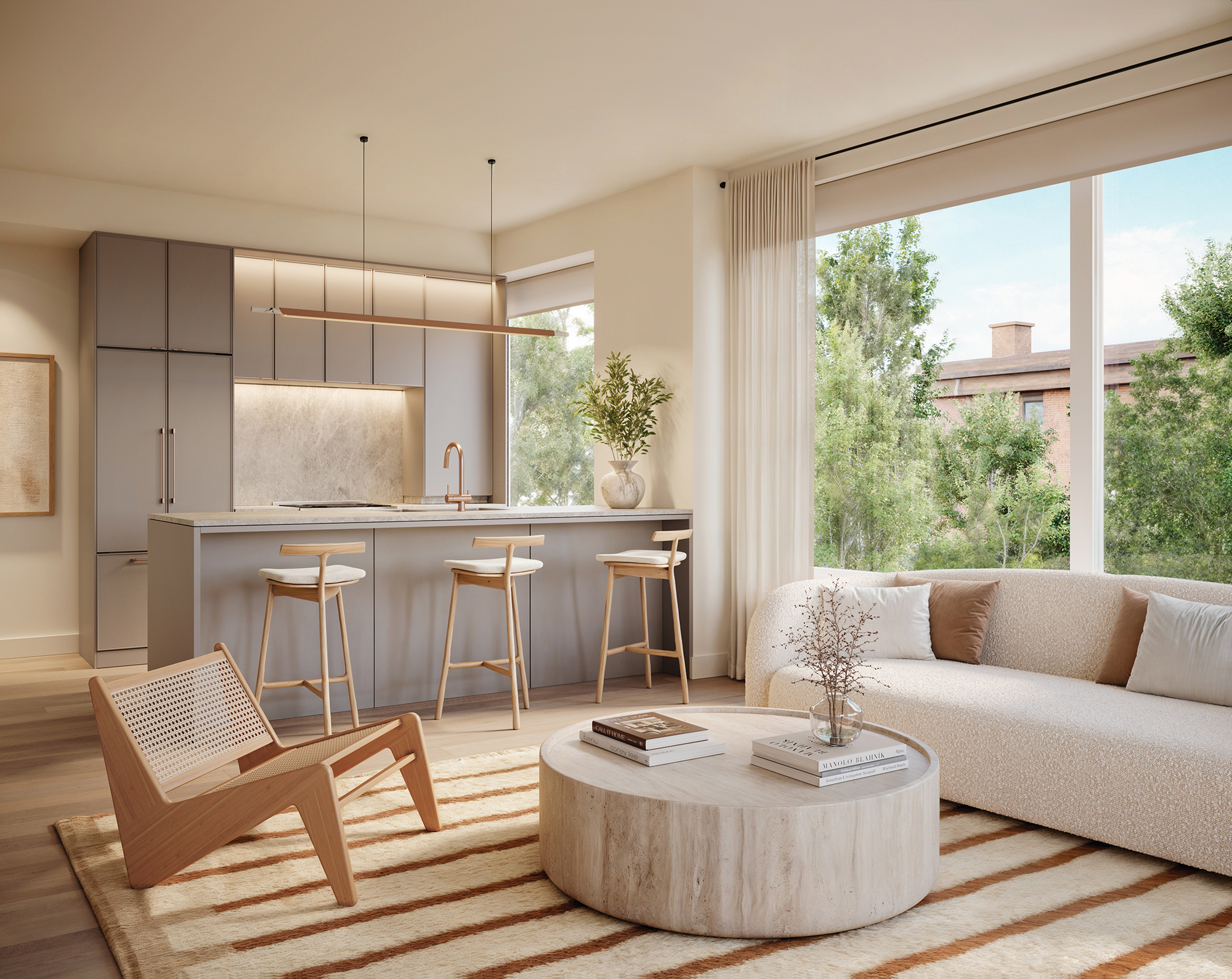 Twenty-five percent of the building's 133 units are designated as affordable housing.