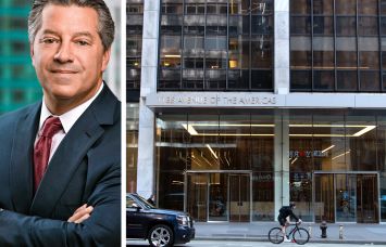 SL Green CEO Marc Holliday and 1185 Avenue of the Americas.