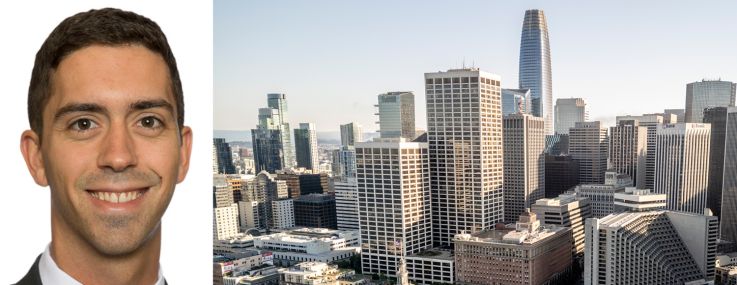 VTS's Max Saia and downtown San Francisco.