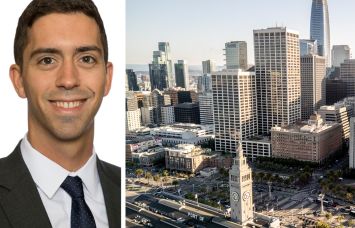 VTS's Max Saia and downtown San Francisco.