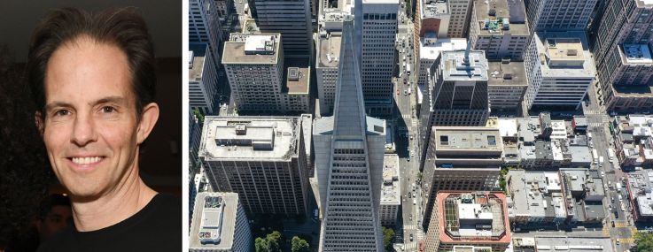 Michael Shvo and the Transamerica Pyramid in San Francisco.