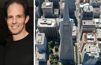 Michael Shvo and the Transamerica Pyramid in San Francisco.