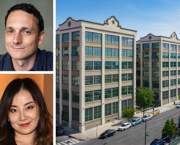 Industry City's Nick Shears (top), Miss Circle's Isabel Deng, and Industry City in Brooklyn.