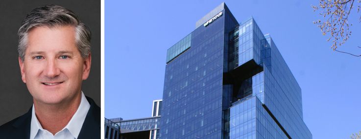 Carr Properties' Oliver Carr III and 7272 Wisconsin Avenue, Bethesda, Md.