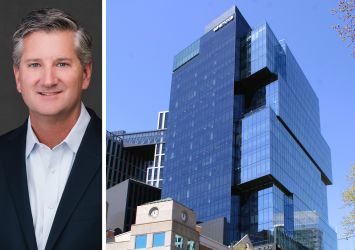 Carr Properties' Oliver Carr III and 7272 Wisconsin Avenue, Bethesda, Md.