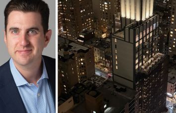 Affinius Capital's Perry Katz and a rendering of 162 East 36th Street.