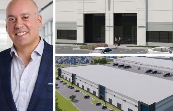 KLNB's Josh Katz, Northwoods in Sterling, Va. (top), and Lakeridge Logistics Center in Ashland, Va.
