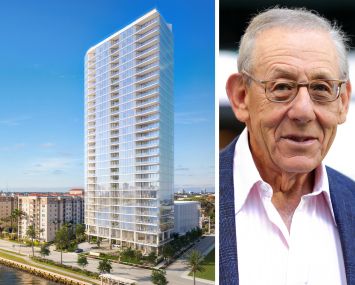 A rendering of Shorecrest at 1865 North Flagler Drive in West Palm Beach, Fla. and Related Ross's Stephen Ross.