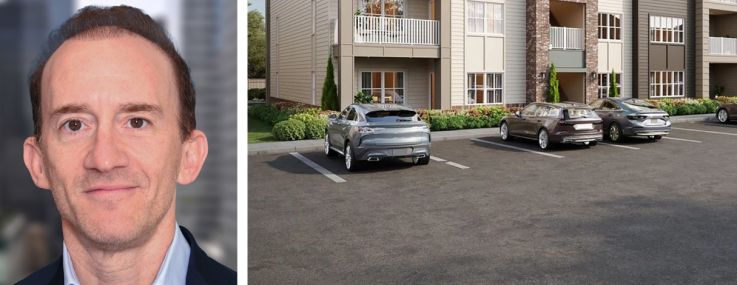 S3 Capital's Steven Jemal (top) and Joshua Crane, and a rendering of Liva Travelers Rest in Travelers Rest, S.C.