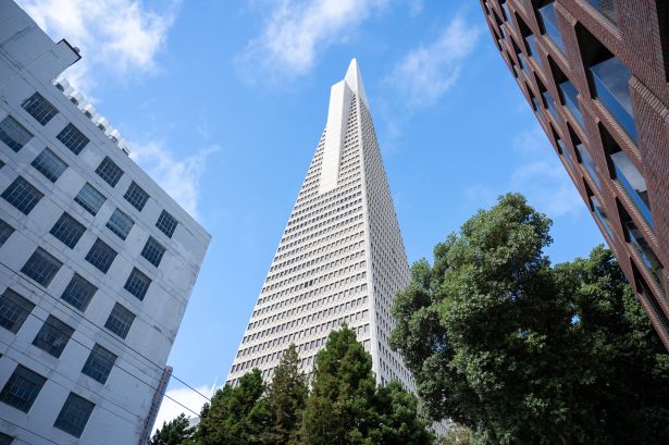 Transamerica Pyramid in San Francisco.