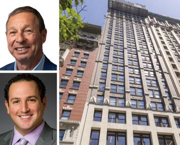 Newmark's William Cohen (top), Savitt Partners' Elliot Zelinger, and 11 East 26th Street.