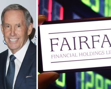 Kennedy Wilson's William McMorrow and the Fairfax Financial logo.