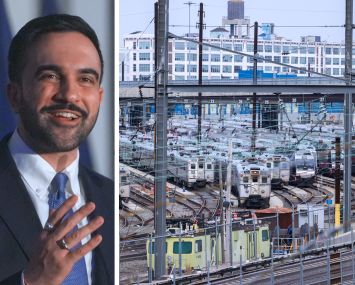 Mayor Zohran Mamdani and Sunnyside Yard in Queens.