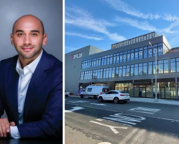 Nir Mor of Hanover Capital and and 10-04 Borden Avenue in Long Island City.