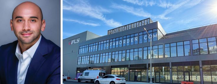 Nir Mor of Hanover Capital and and 10-04 Borden Avenue in Long Island City.