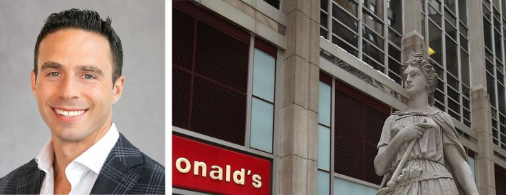 Matt Lerner (top) and Victoria Knudson of Stream Realty and 111 West Jackson Boulevard, Chicago.