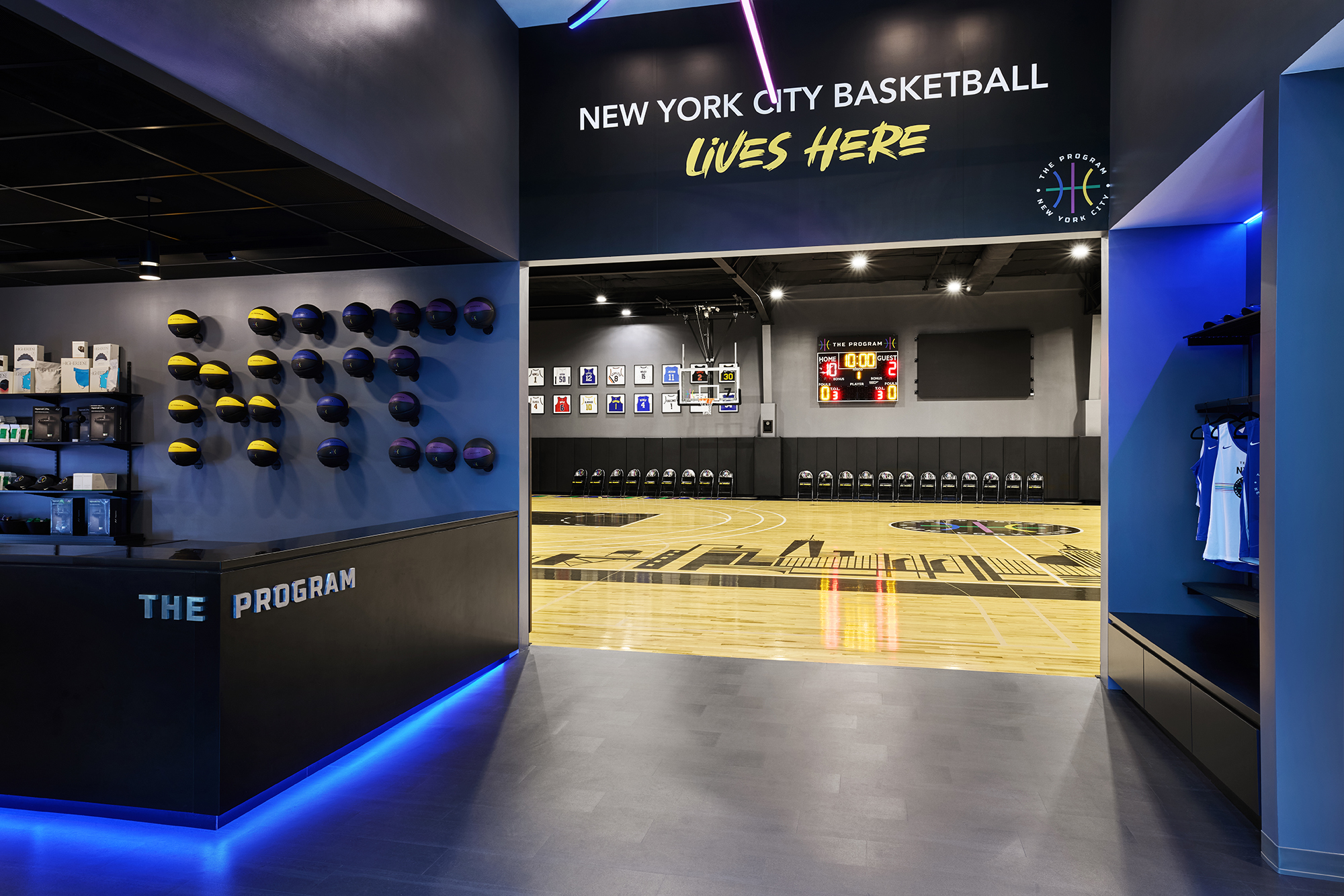 The Program is a basketball training facility in Greenpoint, Brooklyn.