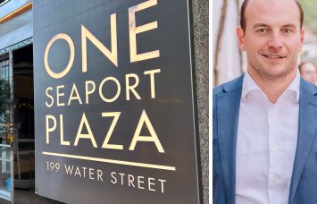 199 Water Street and Platinum Commercial's Steven Evans.