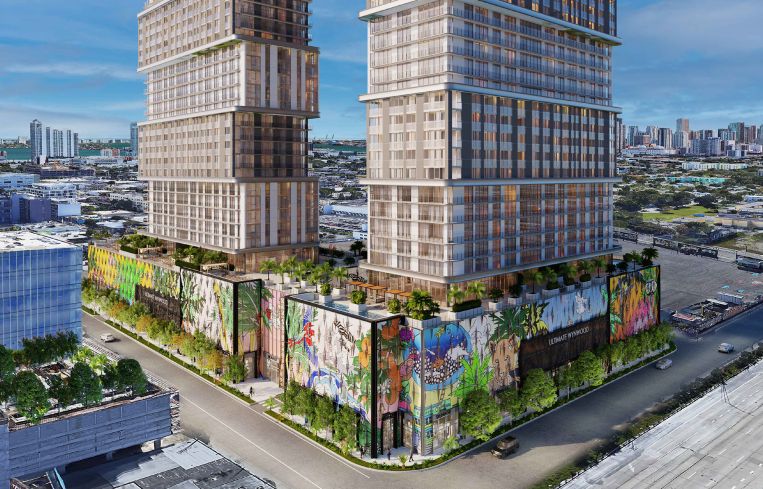 A rendering of Ultimate Wynwood at 2401 NW Sixth Avenue, Miami.