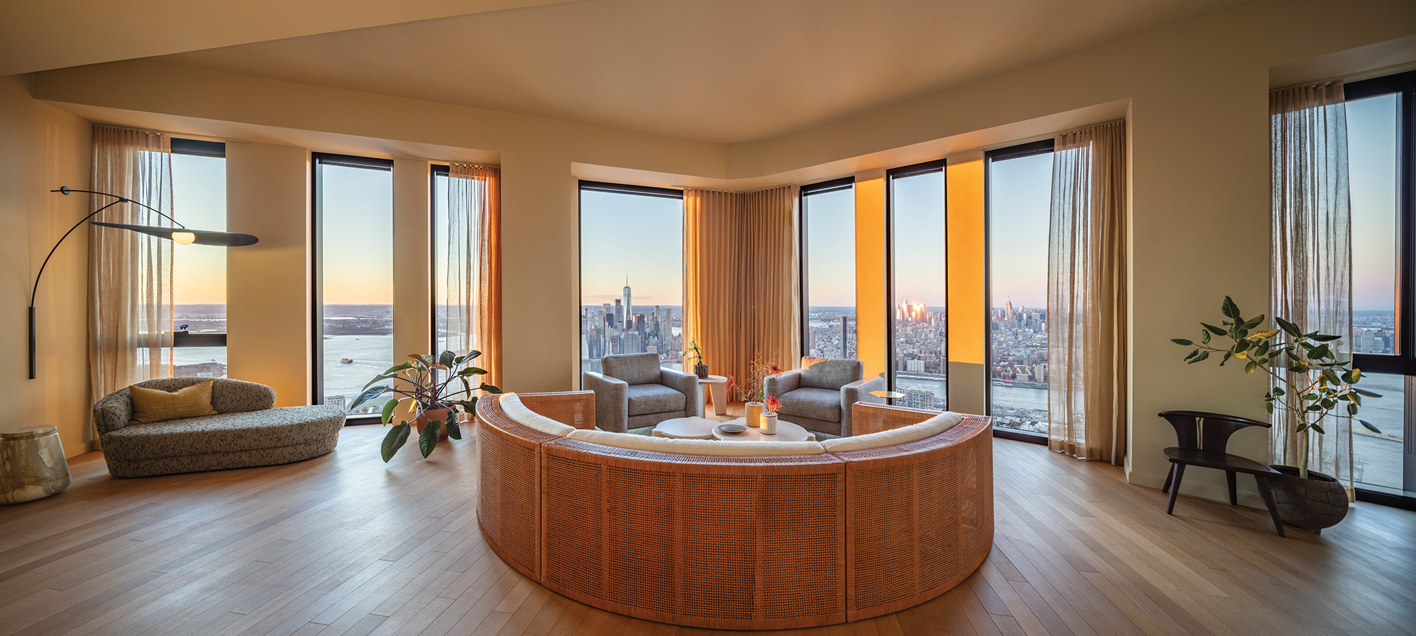The penthouse spans 5,891 square feet.
