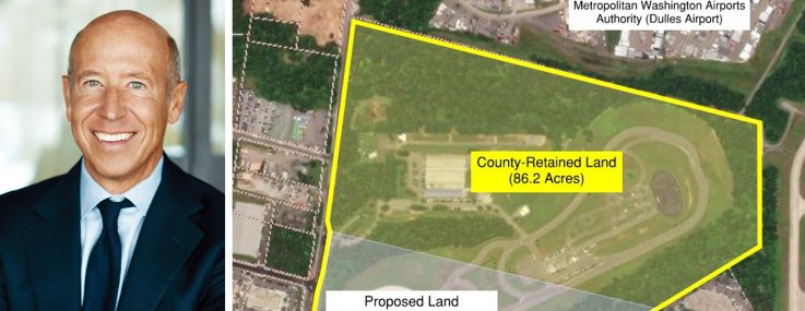 Barry Sternlicht of Starwood Capital and 3721 Stonecroft Boulevard in Fairfax, Virginia.