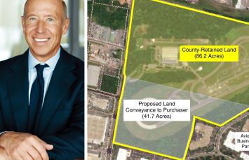 Barry Sternlicht of Starwood Capital and 3721 Stonecroft Boulevard in Fairfax, Virginia.