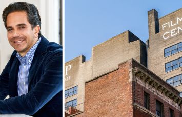 GFP's Matthew Mandell and The Film Center Building at 630 Ninth Avenue.
