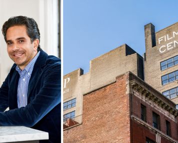 GFP's Matthew Mandell and The Film Center Building at 630 Ninth Avenue.