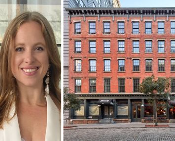 Two Trees Management's Alyssa Zahler and 66 Water Street, Brooklyn.