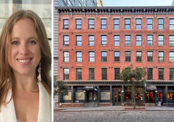 Two Trees Management's Alyssa Zahler and 66 Water Street, Brooklyn.