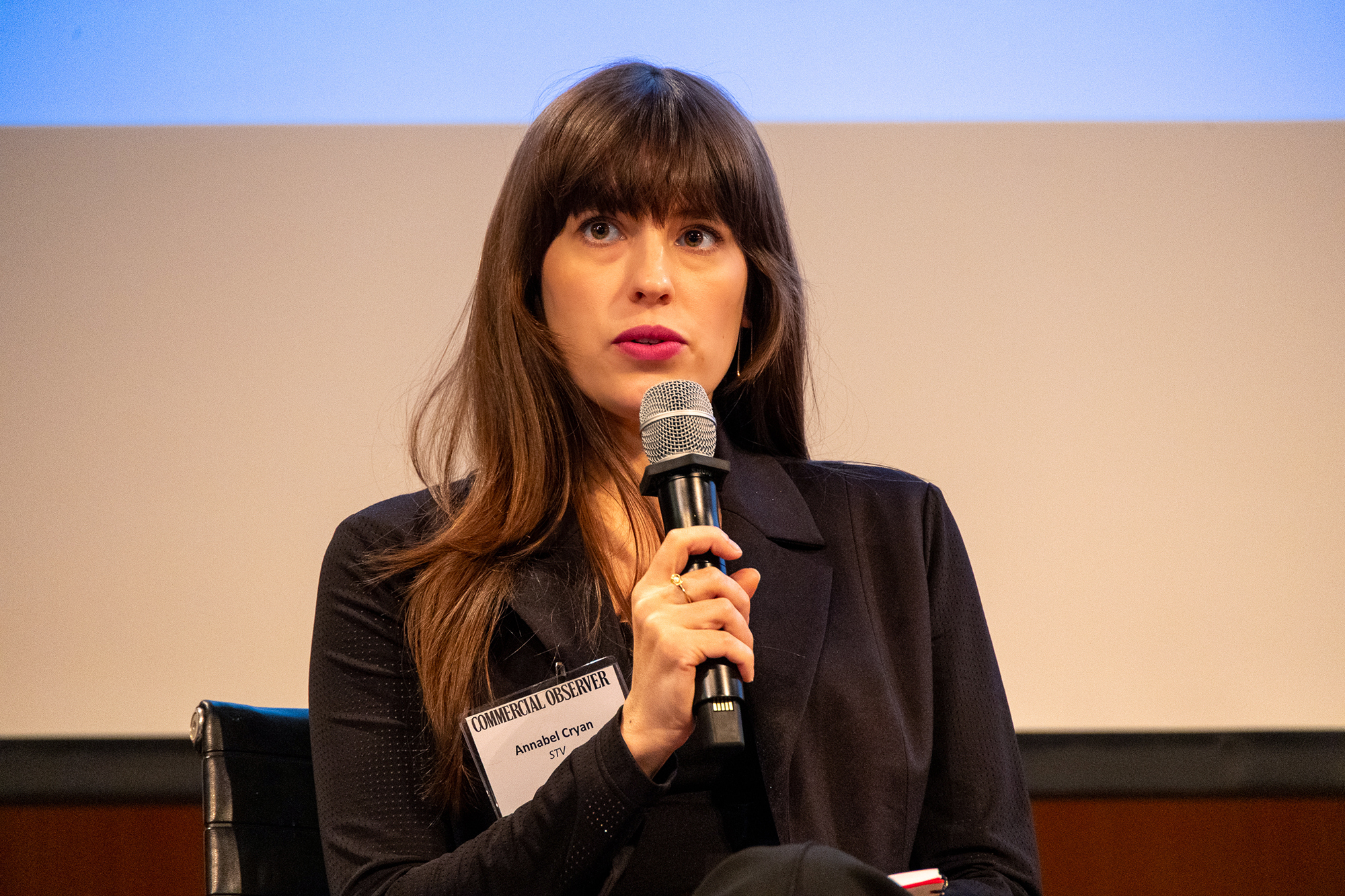 Annabel Cryan speaks during a panel at Commercial Observer's National Healthcare Forum.