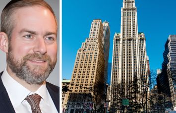 Cammeby's Principal Avi Schron and the Woolworth Building.