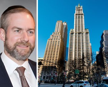 Cammeby's Principal Avi Schron and the Woolworth Building.