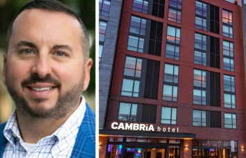 Peachtree Group's Billy Gilchrist and Cambria Hotel Washington D.C. Navy Yard Riverfront.