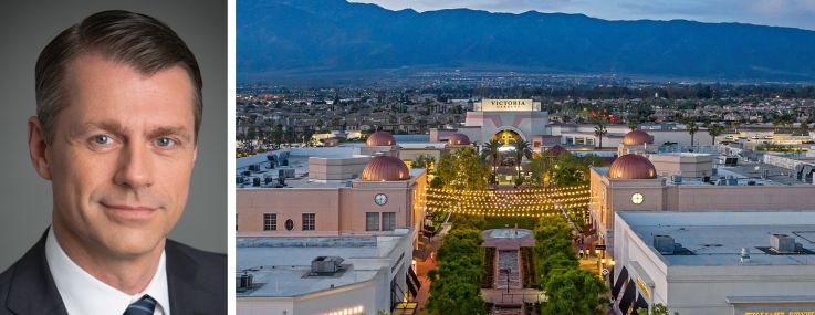 Brookfield's Brian Kingston and Victoria Gardens in Rancho Cucamonga, Calif.