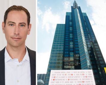 GFP Real Estate co-CEO Brian Steinwurtzel and 1540 Broadway.