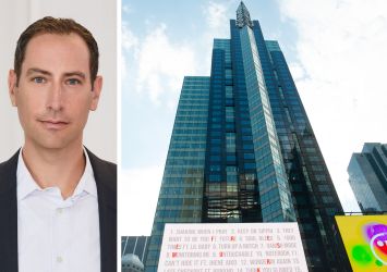 GFP Real Estate co-CEO Brian Steinwurtzel and 1540 Broadway.