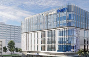 A rendering of Broward Health Medical Center.